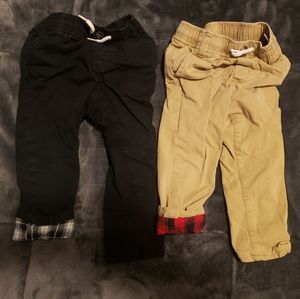 Bundle of 2 18-24mo Fleece Lined Old Navy Pants